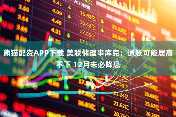 熊猫配资APP下载 美联储理事库克：通胀可能居高不下 12月未必降息